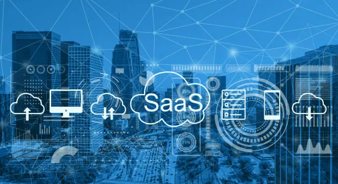 saas concept collage